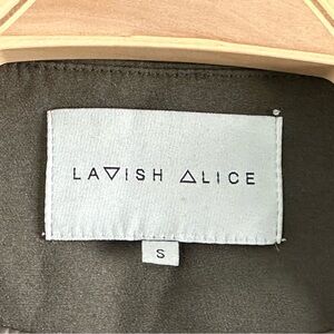 Lavish Alice olive green tank blazer